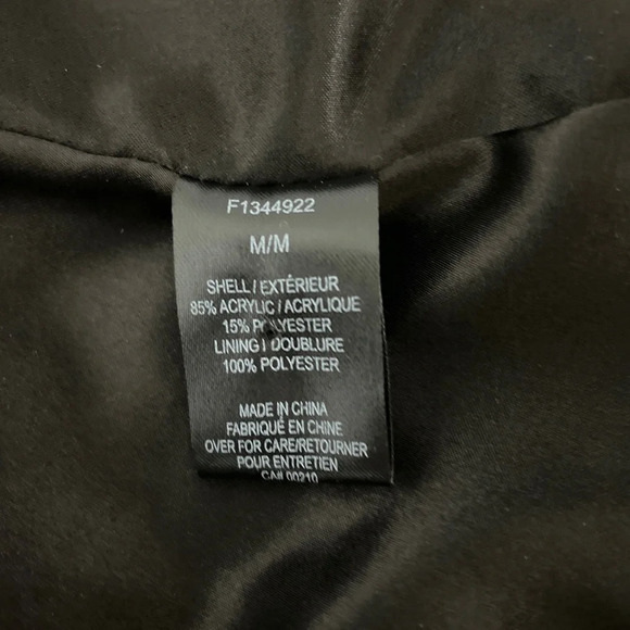 Edit by Jeanne Beker Faux Fur Vest Dark Brown Size Medium Retro Streetwear - Picture 10 of 13